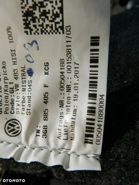 FOTEL FOTELE SIEDZISKO TYLNEJ KANAPY POSZYCIE TAPICERKA SKORA ALCANTARA MISTRAL KCG VOLKSWAGEN ARTEON 3G8 ORYGINAŁ - 7