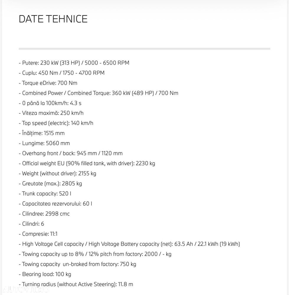 BMW Seria 5 550e xDrive AT PHEV - 37