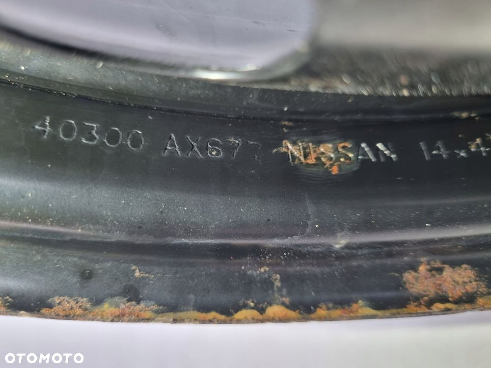 KOŁO DOJAZDOWE ZAPASOWE Nissan Micra K12 Note 105/70 R14 4x100 40300AX677 - 4
