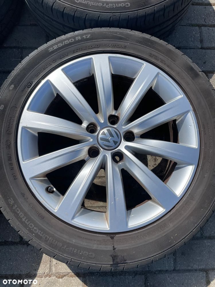 VW SHARAN II TIGUAN FELGI ALUMINIOWE ET39 KOŁA opony 5x112 225/40/17 nowe - 4