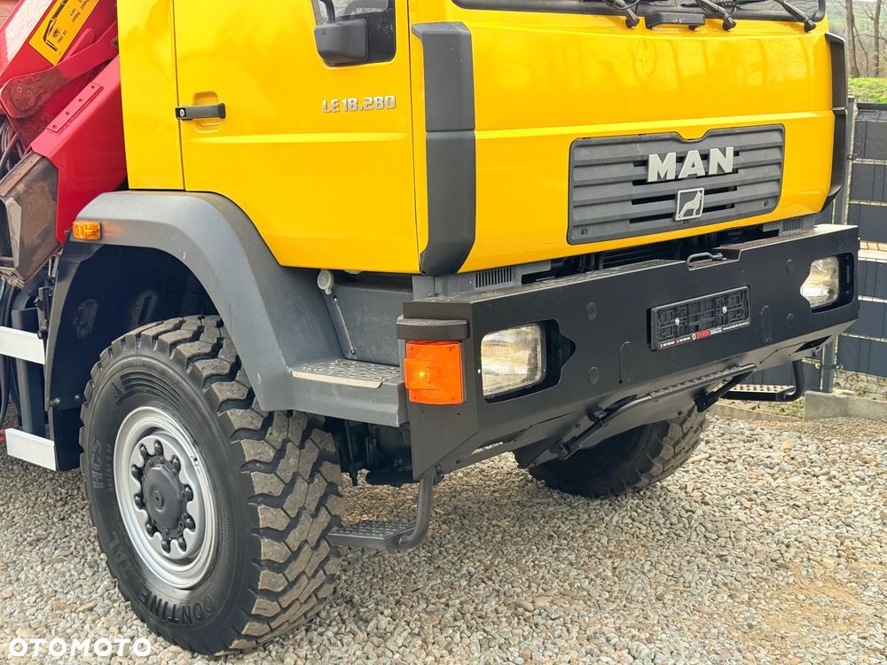MAN * MAN LE 18.280 * HDS HMF 1560 * Kiper Wywrotka * 4x4 * Sprowadzony * Energetyka * - 35