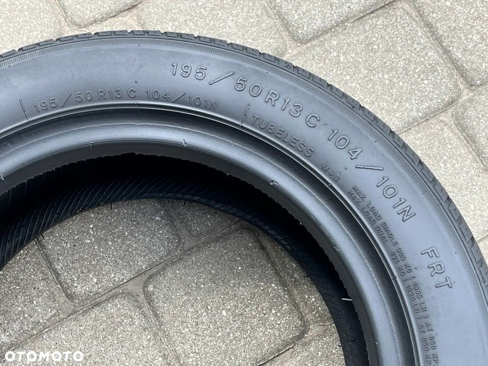 DWIE CAŁOROCZNE OPONY MAXMILER 195/50 R13C 104/101N 6 MM BIEŻNIKA R13 PRZYCZEPKA LAWETA - 7