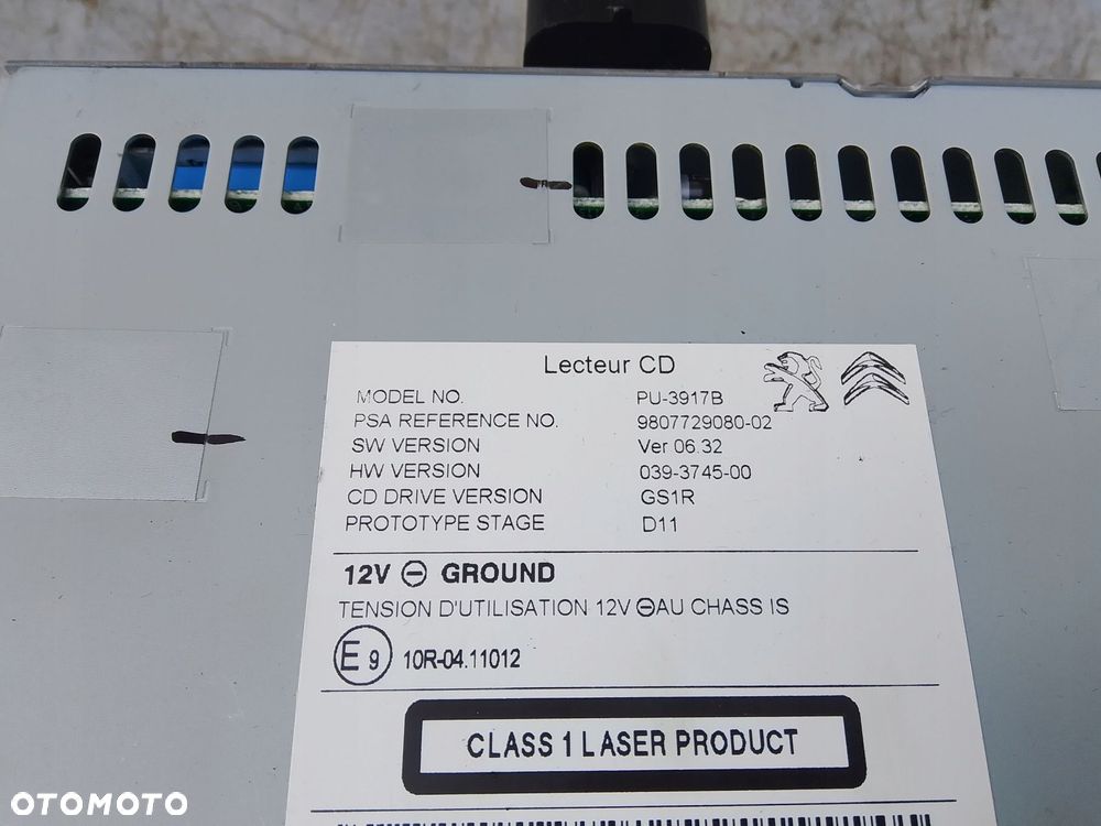 radio peugeot 508 i lift 9807729080 - 2