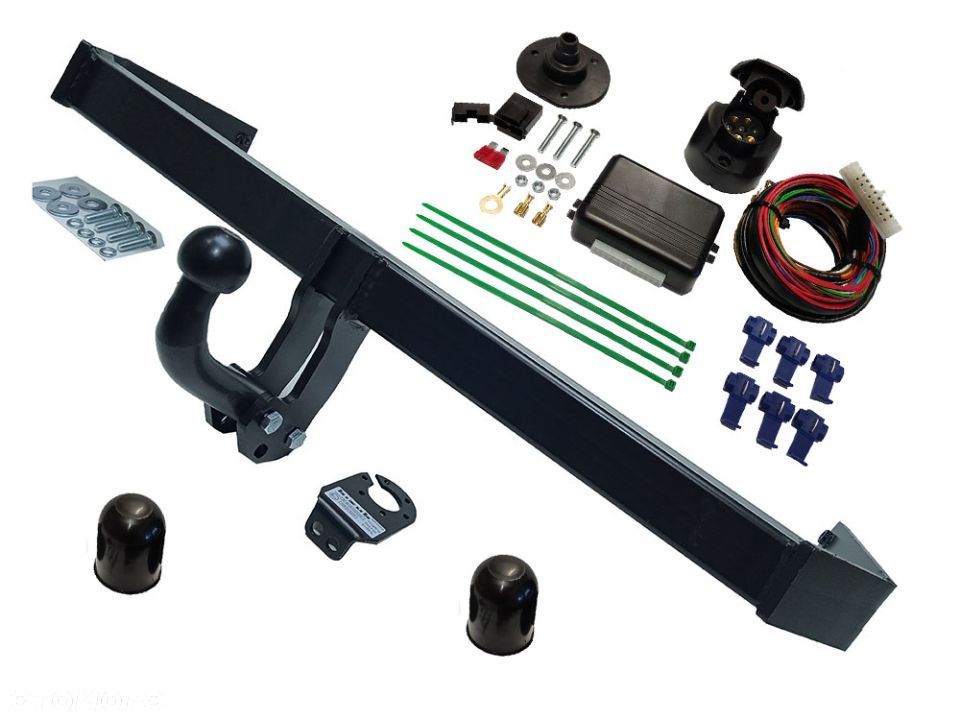 VW VOL;KSWAGEN GOLF 5 V 6 VI + PLUS hatchback HAK HOLOWNICZY + MODUŁ + WIĄZKA + GNIAZDO 7 PIN/13 - 4