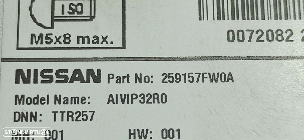 SISTEMA NAVEGAÇÃO GPS NISSAN QASHQAI (J11) ACENTA - 4