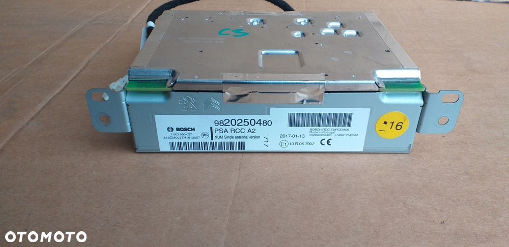 citroen c3 iii 16r- radio nawigacja 9820250480 - 2