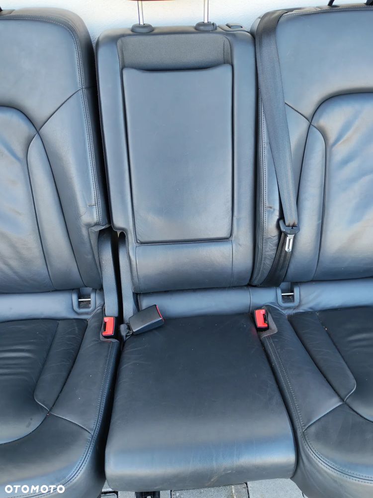 AUDI Q7 4L 05-15R FOTELE TYLNE KANAPA DRUGI RZAD CZARNA SKORA 7 OSOB - 6
