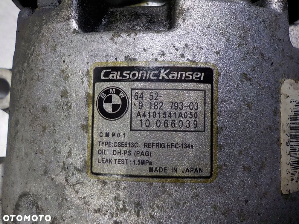 BMW 3 E90 2.0 B SPRĘŻARKA KLIMATYZACJI 9182793-03 - 2