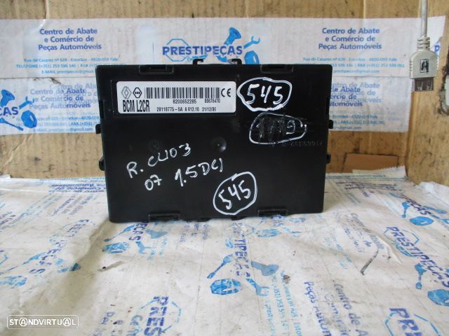 Caixa Fusiveis 8200652285 RENAULT CLIO 3 2007 1.5DCI RENAULT CLIO 3 2009 1.5 DCI 70CV 5P BRANCO JOHNSON CONTROLS RENAULT CLIO 3 FASE 1 2007 1.5DCI  70CV 3P BRANCO - 1