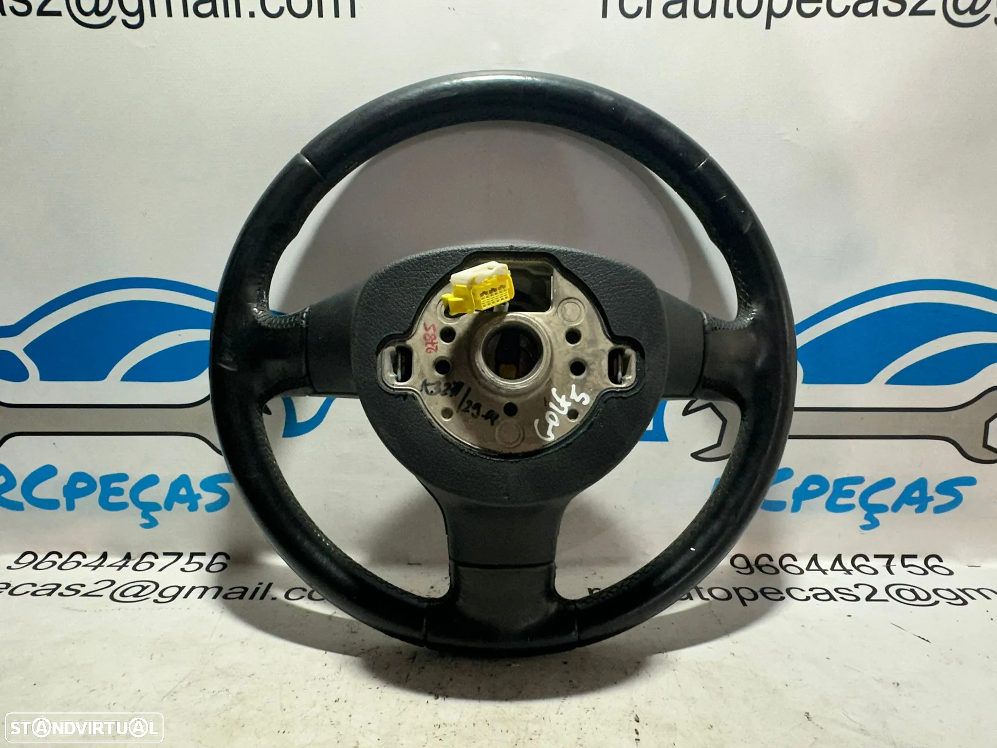 Volante Pele Original VW Volkswagen Golf 5 MK5 1K 1M0419091M - 5