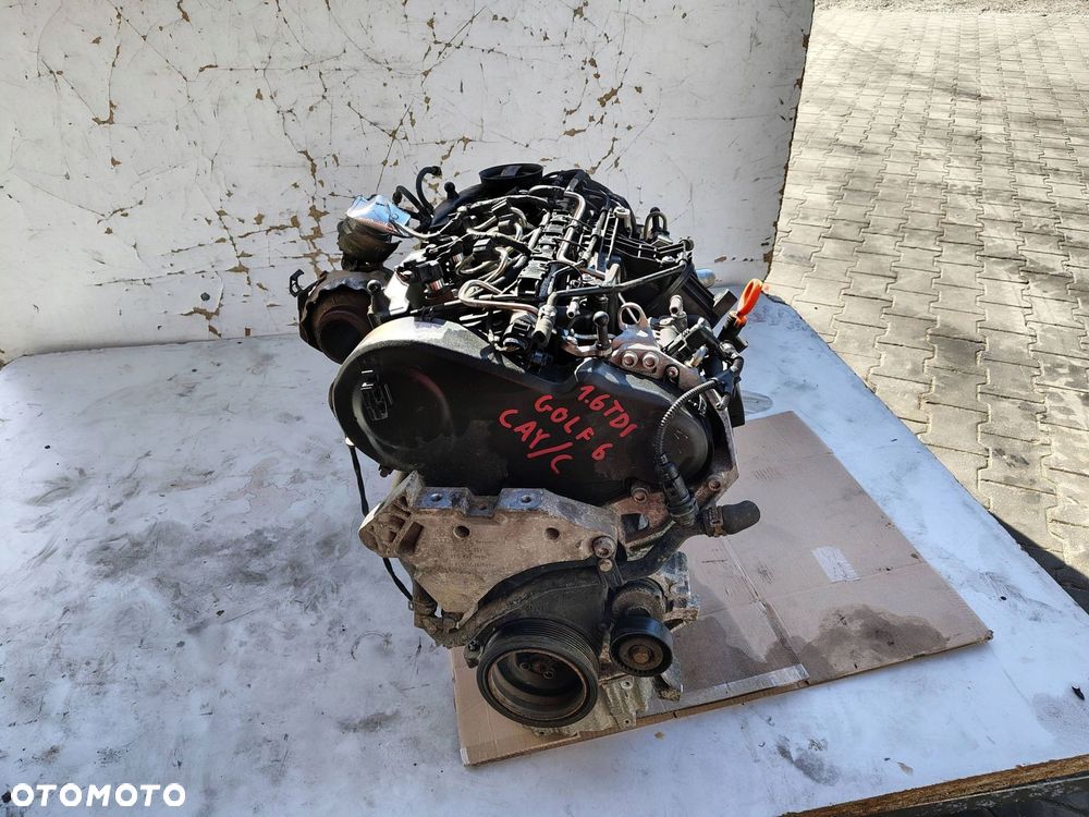 SILNIK KOMPLETNY CAY CAYC BEZ NASTAWNIKA VOLKSWAGEN GOLF 6 VI 1.6 TDI 86TYŚ - 1