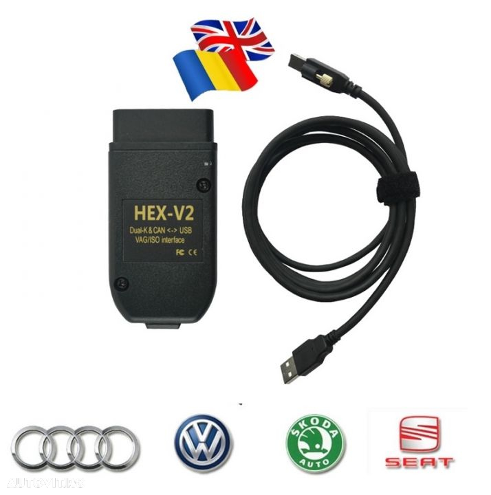 Diagnoza teser auto vw vcds audi skoda seat hex v2 limba romana engleza 20.4 ultima versiune - 3