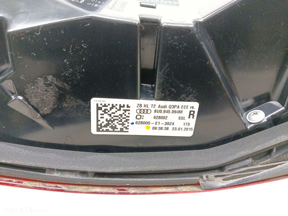 LAMPA PRAWY TYŁ AUDI Q3 I 8U LIFT (2014-2018) 2.0 TDI 150KM 8U0945094M - 3