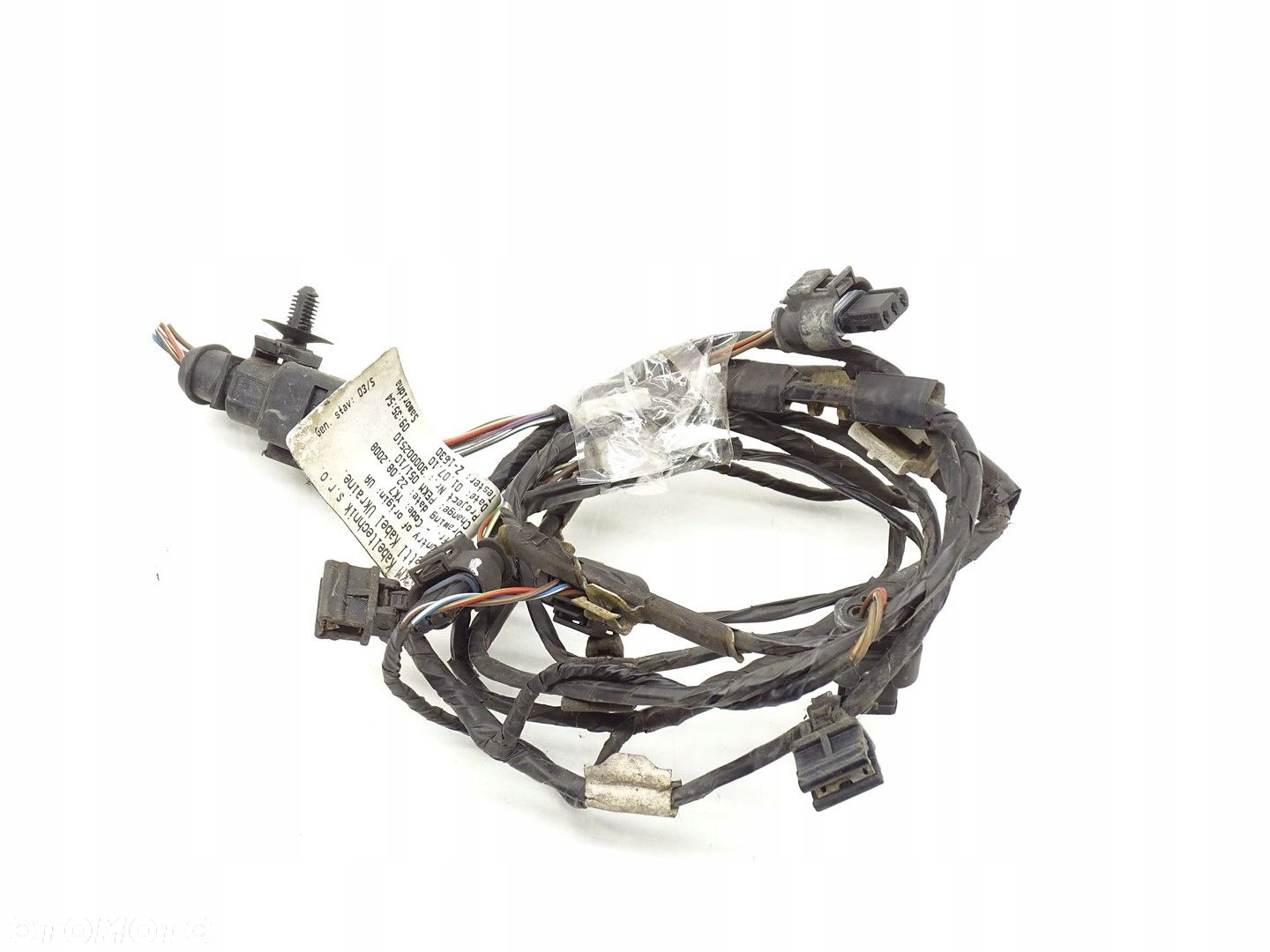 WIĄZKA POD 4X CZUJNIKÓW PDC ZDERZAKA TYŁ SKODA SUPERB II 3T KOMBI 3T0971095 - 2