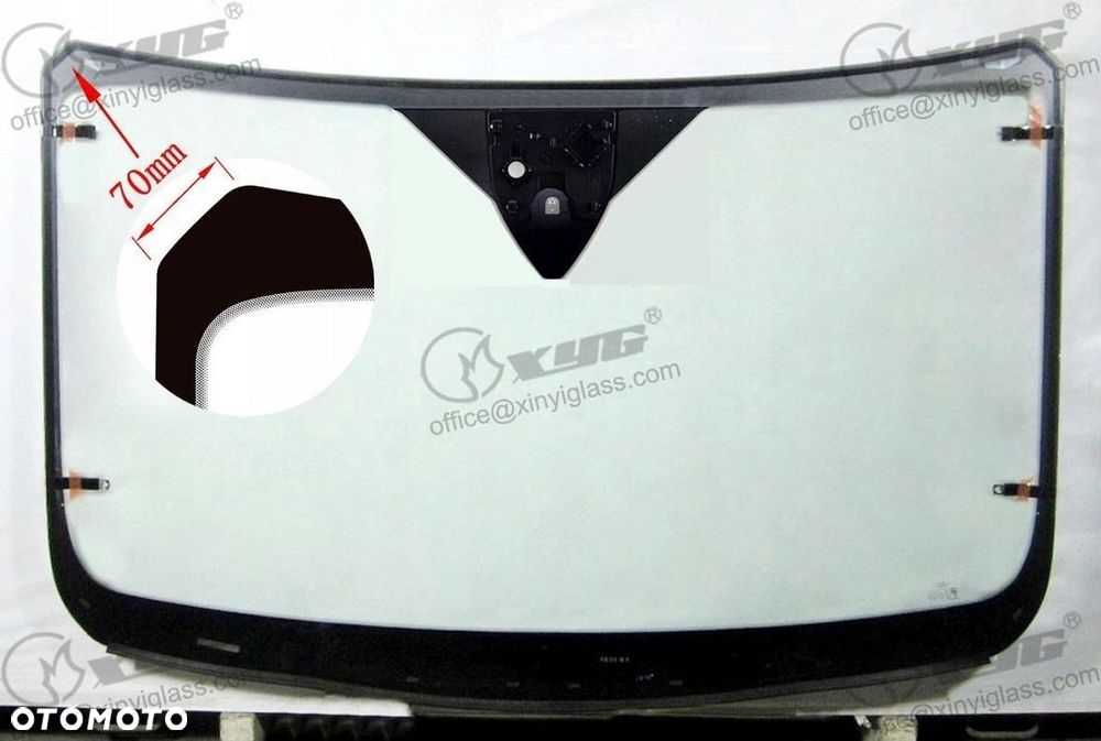 SZYBA CZOŁOWA FORD TRANSIT H1/H2 2014- GRZANA+SENSOR