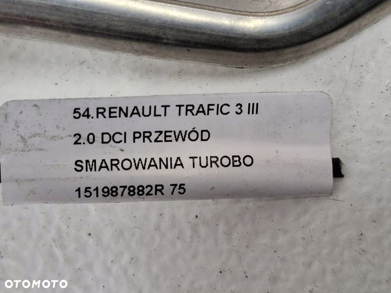 RENAULT TRAFIC III 3 2.0 DCI PRZEWÓD SMAROWANIA TURBO 151987882R - 6