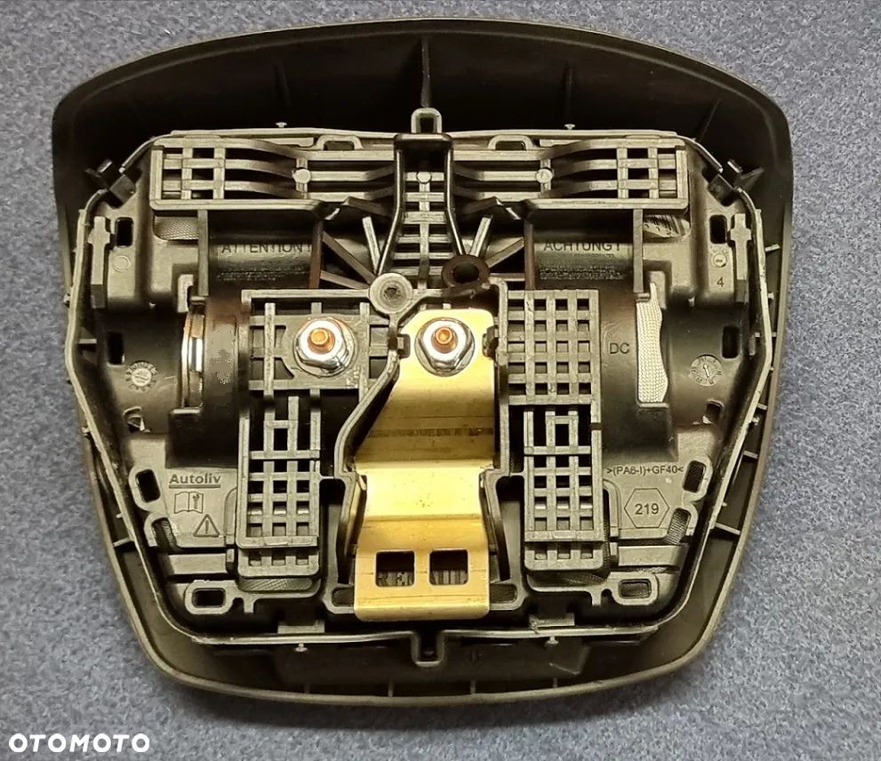 Renault Kangoo II lifting poduszka kierowcy airbag 1 wtyczka  2013 2014 2015 2016 2017 2018 2019 2020 - 3