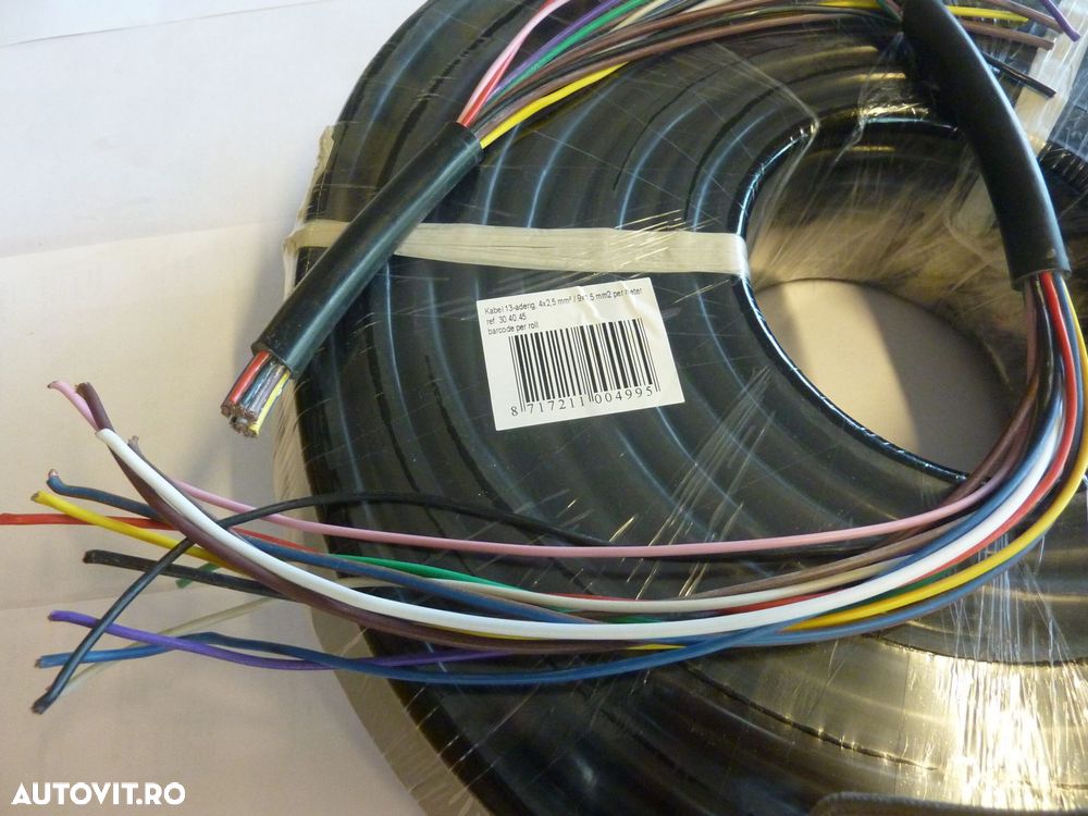 Cabluri curent baterii BestAutoVest 13 fire Negru 4x2.5mm / 9x1.5 mm cablaj auto la metru - 2