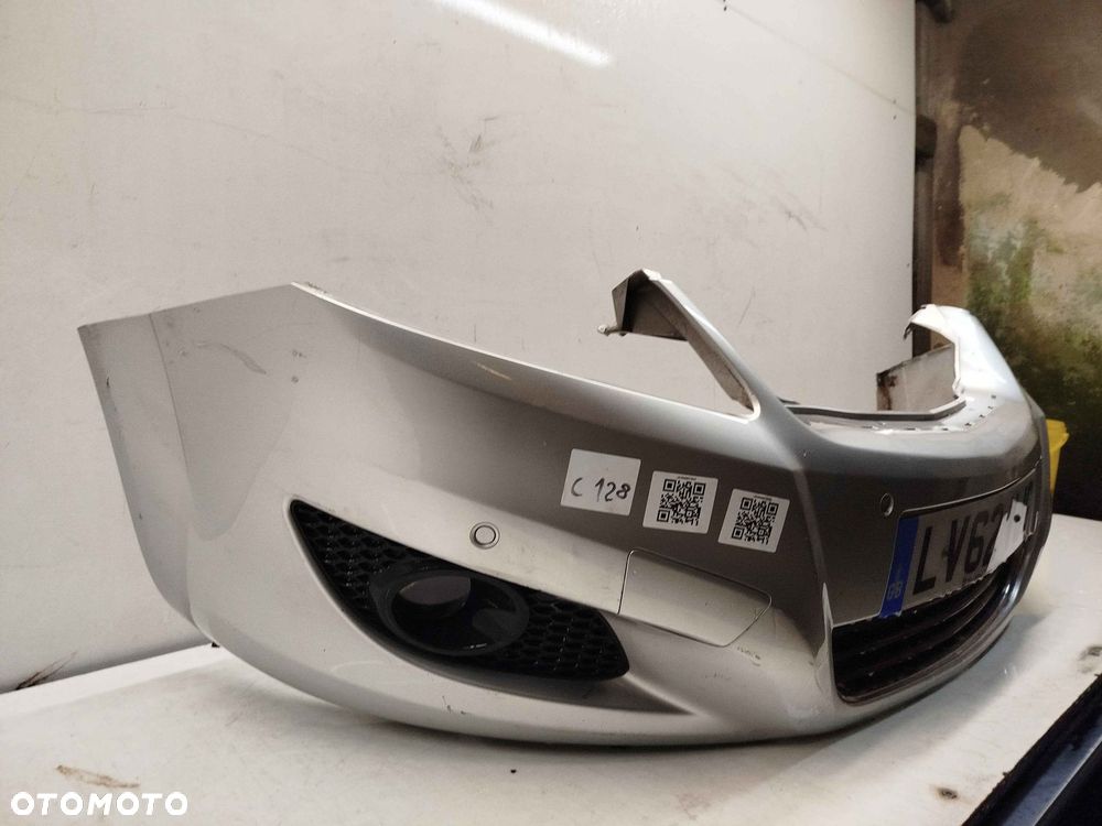 ^ ZDERZAK PRZÓD PRZEDNI OPEL ZAFIRA B II 2 LIFT FL Z157 Z176 SREBRNY PDC CZUJNIKI HALOGENY - 2