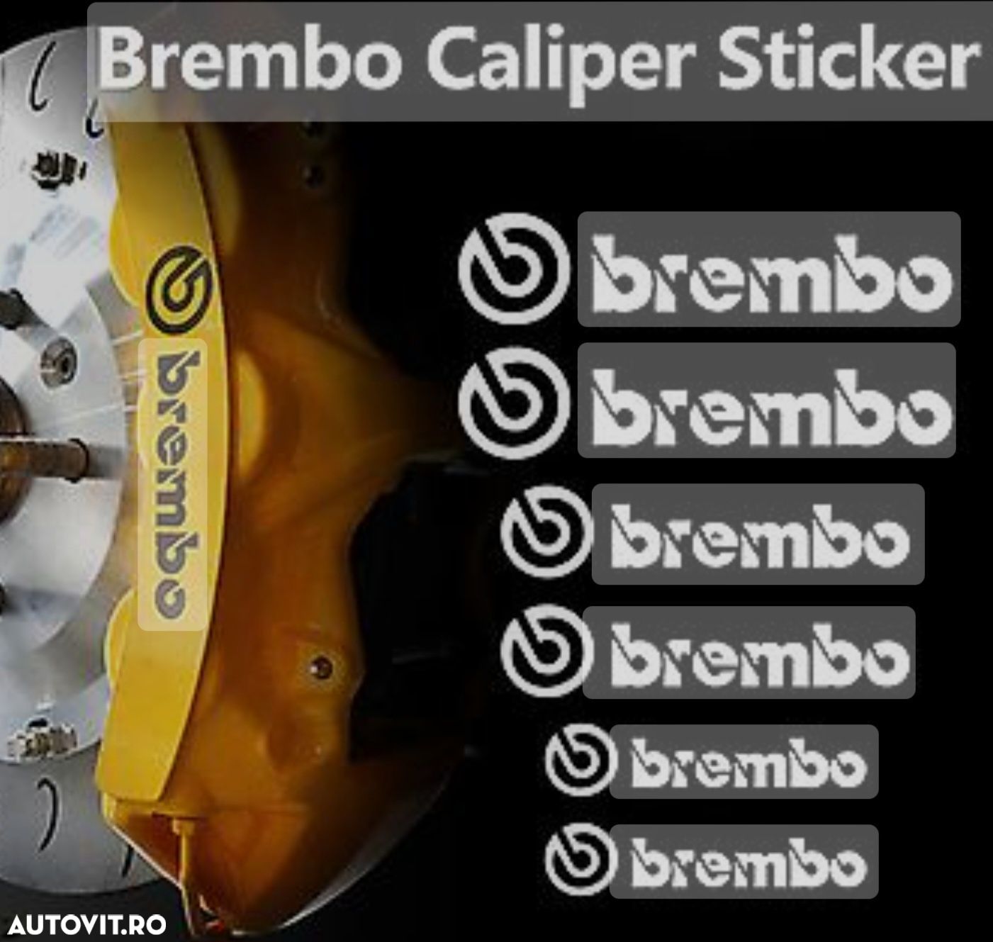 Set-6-Stickere-Etriere-Brembo-Audi-Mercedes-Bmw-Porsche - 1