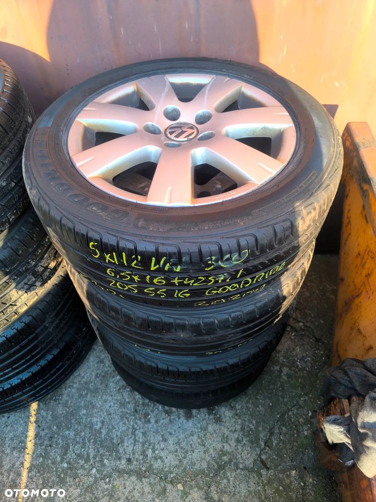 5x112 Felgi Aluminiowe Alufelgi 16 Koła Letnie Lato VW PASSAT B5 B6 B7 GOLF 5 V VI 6 VII 7 TOURAN CADDY JETTA SHARAN AUDI SKODA SEAT 5,5mm Legnica ALU-RAD 205/55 - 2