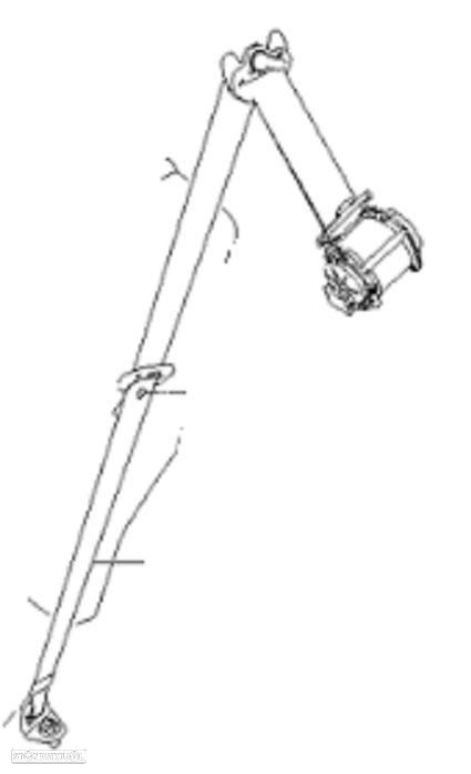 CINTO DE SEGURANÇA TRASEIRO ESQUERDO KIA PICANTO TA - 1