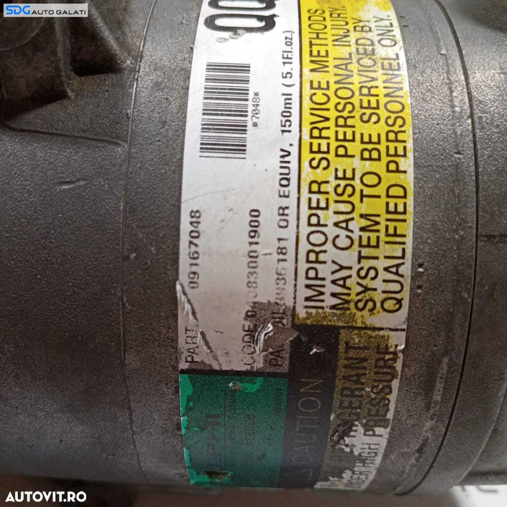 Compresor AC Aer Conditionat Clima Opel Corsa C 2000 - 2006 Cod 09167048 [1489] - 6
