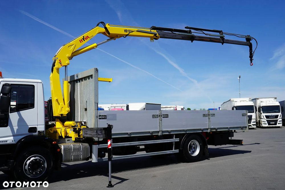 Iveco EUROCARGO / 180E25 / SKRZYNIOWY + HDS / HYVA HB 150 X / ROTATOR / WIDŁY / PILOT - 23