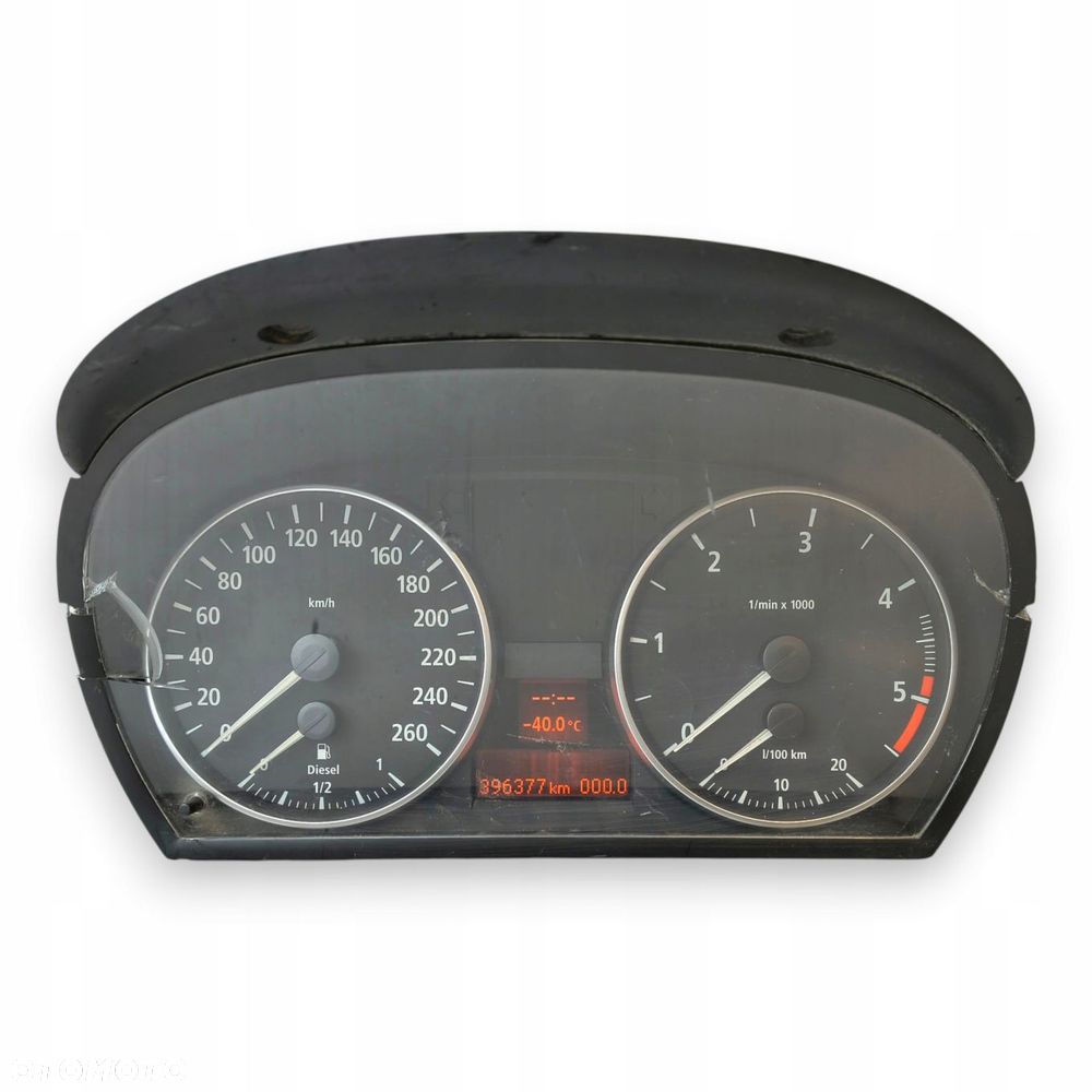 LICZNIK ZEGARY 9110205-03 BMW E90 E91 E92 2.0 D Diesel 396 337km europa - 1