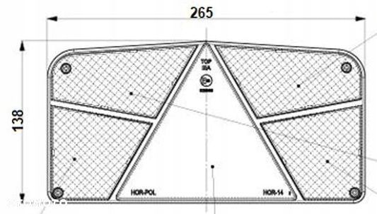 LAMPA TYLNA ZESPOLONA ŻARÓWKI PRZYCZEPKA TRÓJKĄT - 6