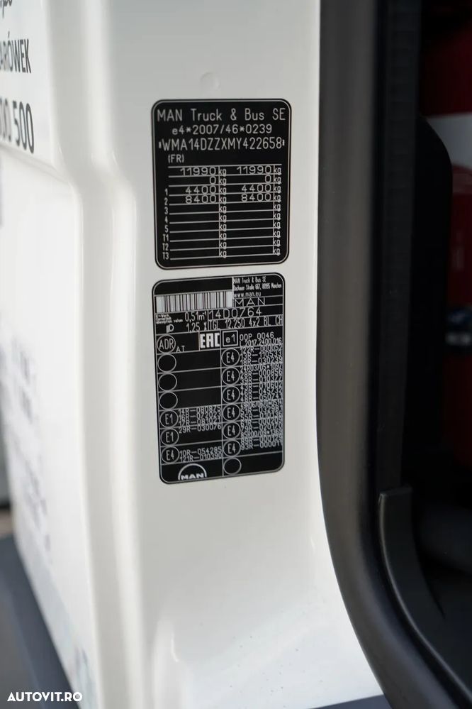 MAN TGL 12.250 / CAMION SOLO / CONTAINER 8 M / LIFT / UȘĂ LATERALĂ / 2021 - 38