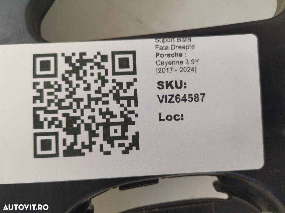 Suport Bara Spate Dreapta Porsche Cayenne 3 9Y 2017 2018 2019 2020 202 - 7