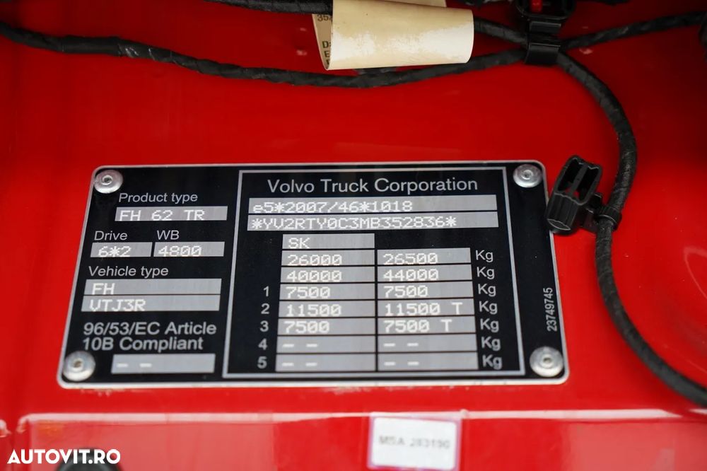 Volvo FH 460 / COMBINAT TANDEM / 120 M3 / TRANSIT / I-SAVE / I-PARK COOL / DIRECȚIE CU AX RIDICAT / WIELTON / CORTINĂ ARMATĂ - 38