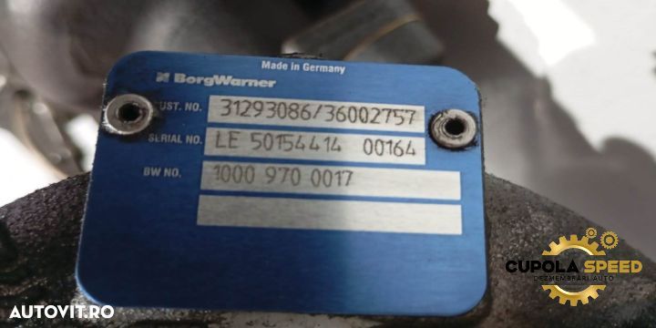 Bi-turbo Turbo 10009700017 31293086/36002757 2.4D Volvo XC70 3 [2007 - 2