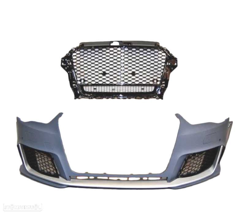 PARA-CHOQUES FRONTAL AUDI A3 SEDAN CABRIO 13-15 LOOK RS3 - 3
