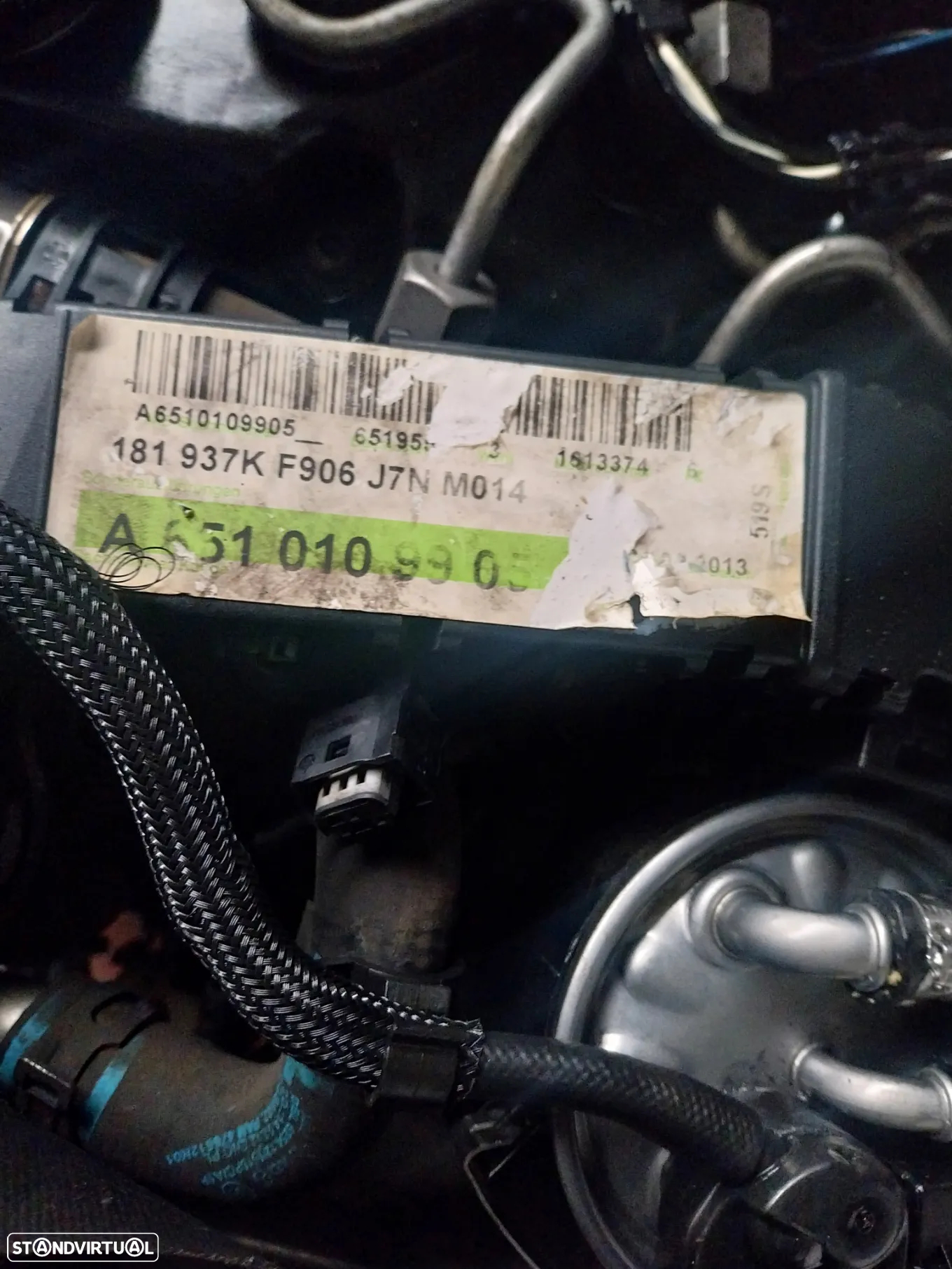 Motor Mercedes sprinter 313 cdi ano 2013 Ref: 651 955 - 4