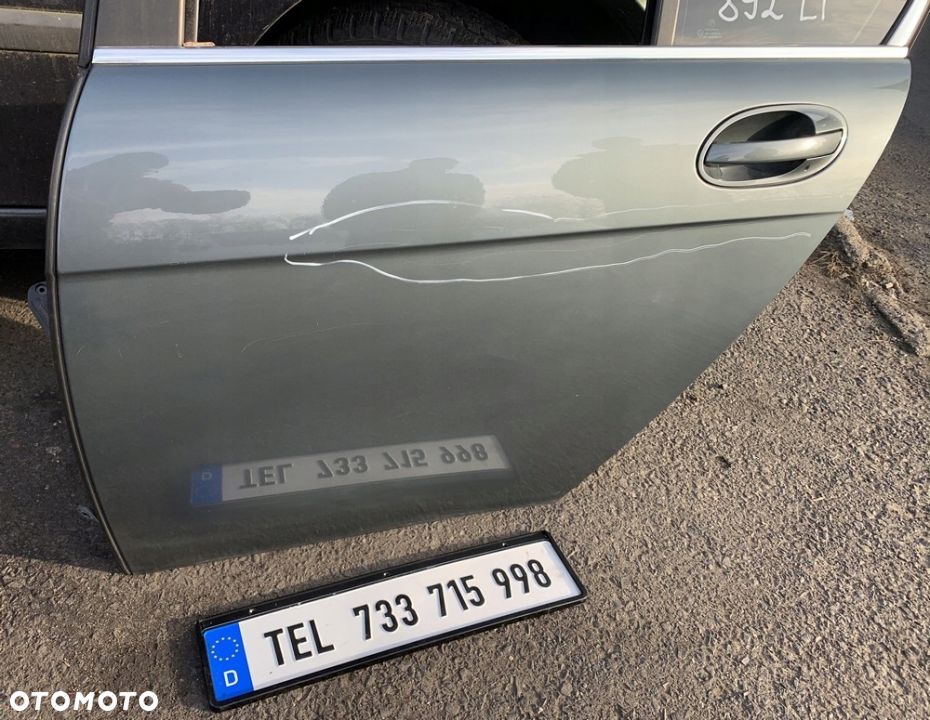 DRZWI TYLNE LEWE KOMPLETNE TITANGRAU 892 BMW E65 - 3
