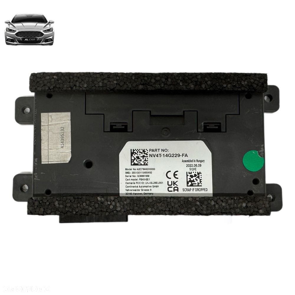 STEROWNIK BLUETOOTH TELEFONU FORD FOCUS MK4 LIFT NV4T-14G229-FA - 1
