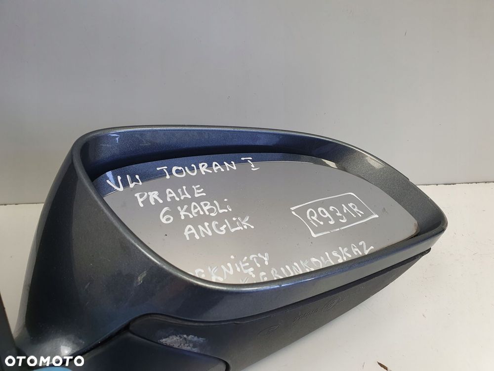 LUSTERKO PRAWE Vw Touran I 03-06r _ PASAŻERA 6 Pin kabli Anglik - 3