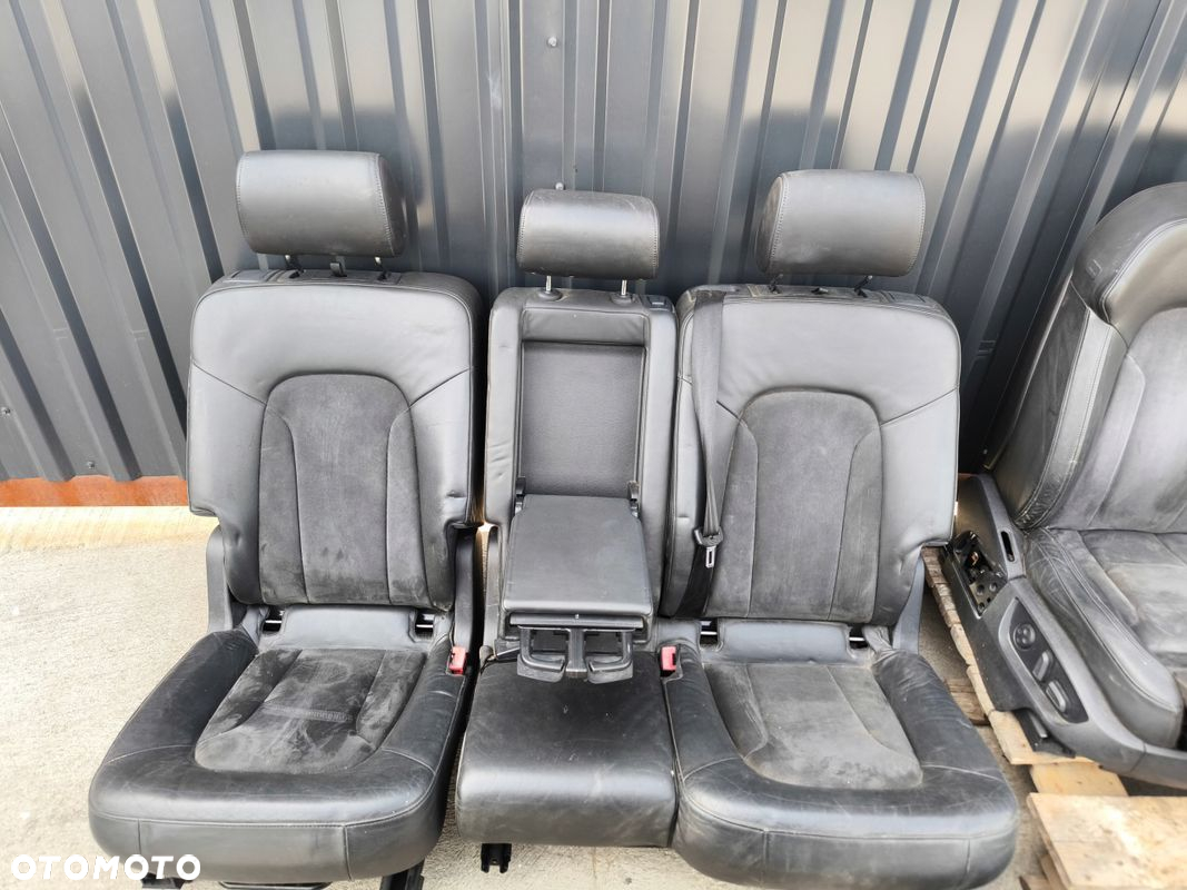 FOTEL FOTELE AUDI Q7 4L 7 OSÓB SKÓRA ALCANTARA S LINE BOSE KOMPLET - 5