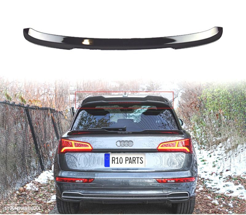 AILERON AUDI SQ5 Q5 II 16- PRETO BRILHANTE - 1