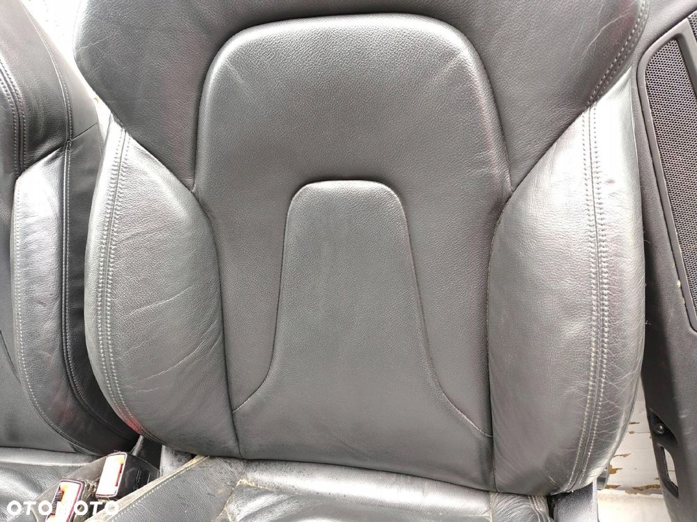 FOTEL FOTELE KANAPA BOCZKI CZARNA SKÓRA GRZANE AUDI A4 B8 SEDAN - 7