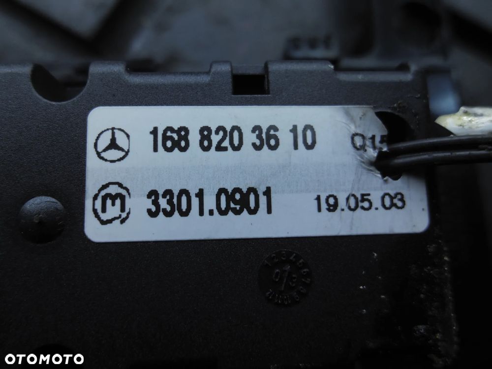 PANEL RAMKA RADIA PRZEŁĄCZNIKI KOMPLET MERCEDES W168 A KLASA 1688203610 - 4