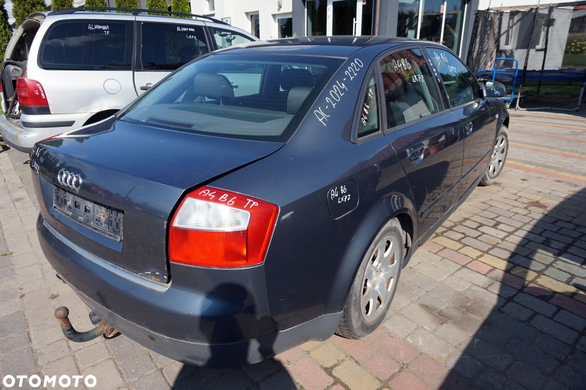 AUDI A4 B6 SEDAN 2003 LX7Z 2.0 16V ALT 130KM GBM SZARY na części - 5