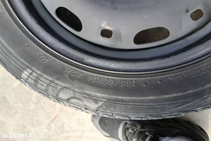 Janta tabla cu anvelopa 14 6Q0601027A 185/60 R14 ET43 6JX14H2 6Q06010 - 4