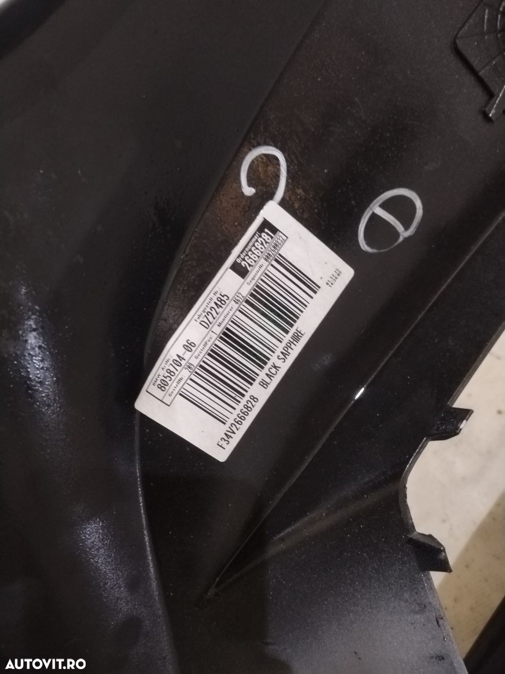 Bara fata BMW Seria 3 GT, F34, M-Sport, 2013, 2014, 2015, 2016, 2017, 2018, cod origine OE 51118056857. - 10