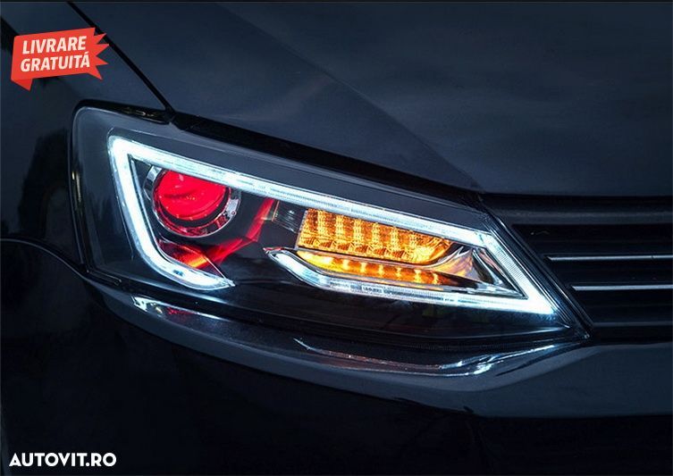 Faruri LED DRL VW Jetta Mk6 VI Non GLI (2011-2017) Semnal Dinamic Secvential Demon- livrare gratuita - 16