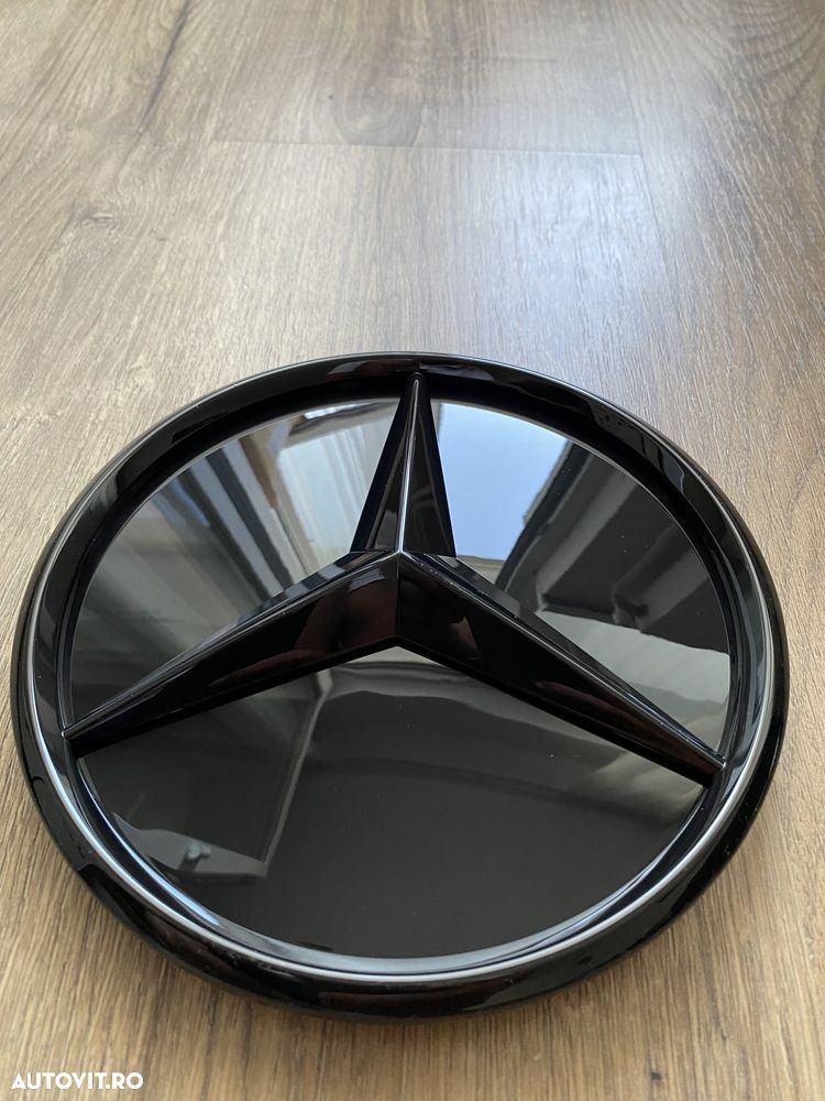 Emblema Semn Logo Stea Mercedes Grila Fata Radiator A B C E S Class - 6