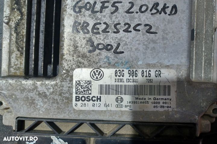 Calculator motor ECU 03G906016GR 0281012641 - 2.0 BKD 03G906016GR 028 - 3