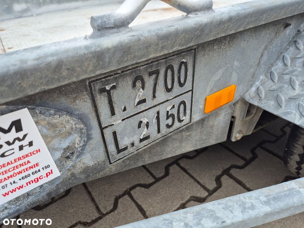 Ifor Williams GH 94 / 2700KG / PRZYCZEPKA DO MASZYN / ŁADOWNOŚĆ 2100KG / MOCNA STAL / 2 OSIE / NAJAZD STALOWY / NISKA KONSTRUKCJA / IDEALNA DO MASZYN I MINI KOPAREK - 15